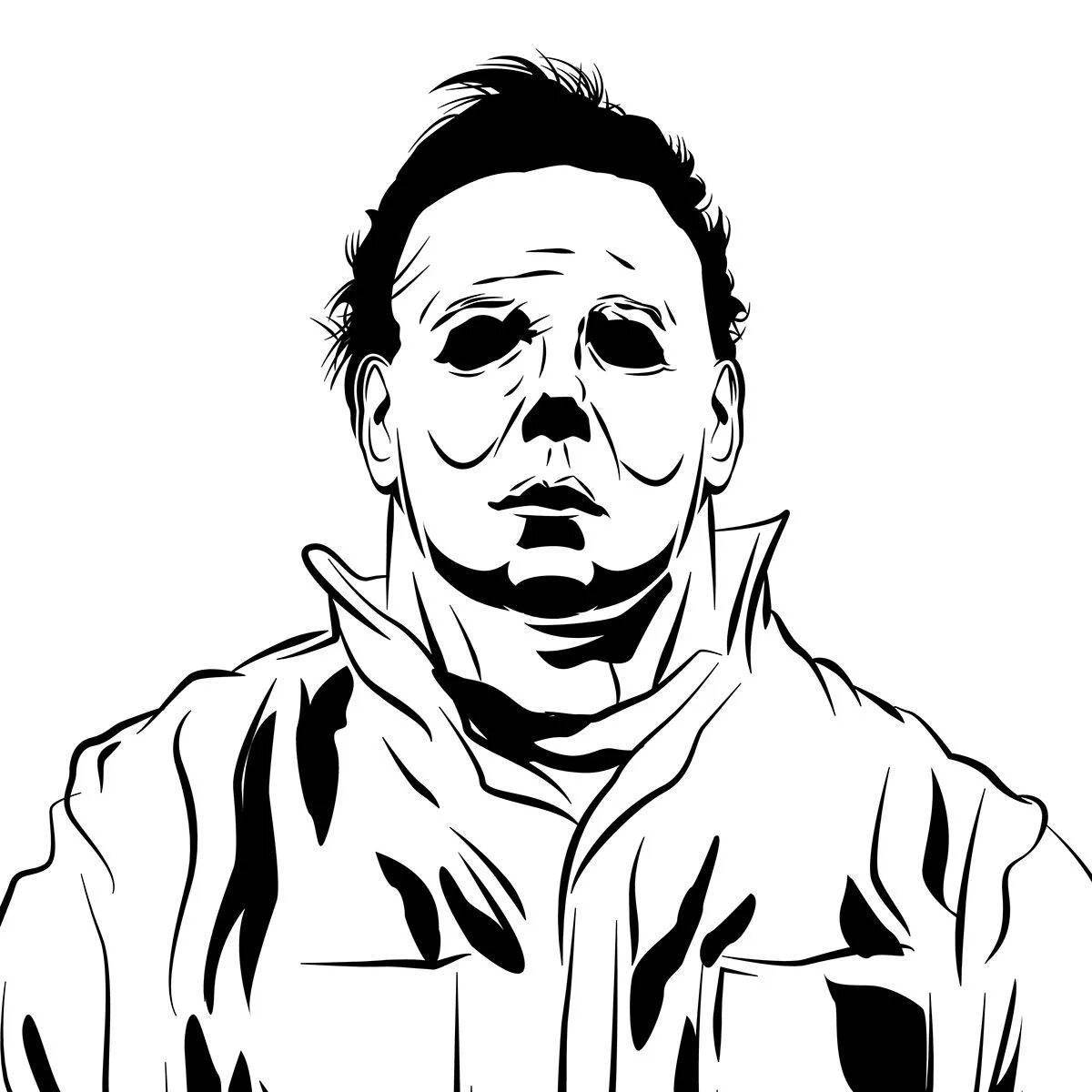 Alarming michael myers coloring book