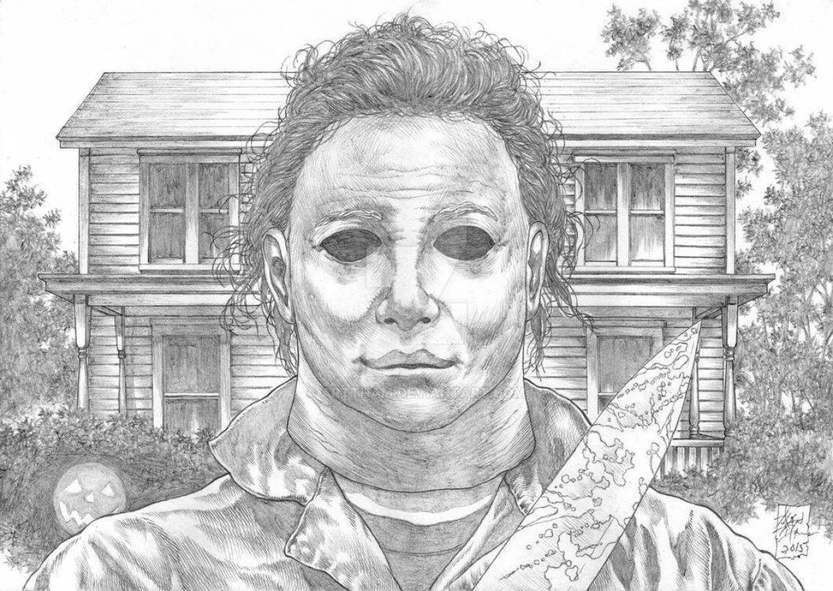 Michael myers coloring book
