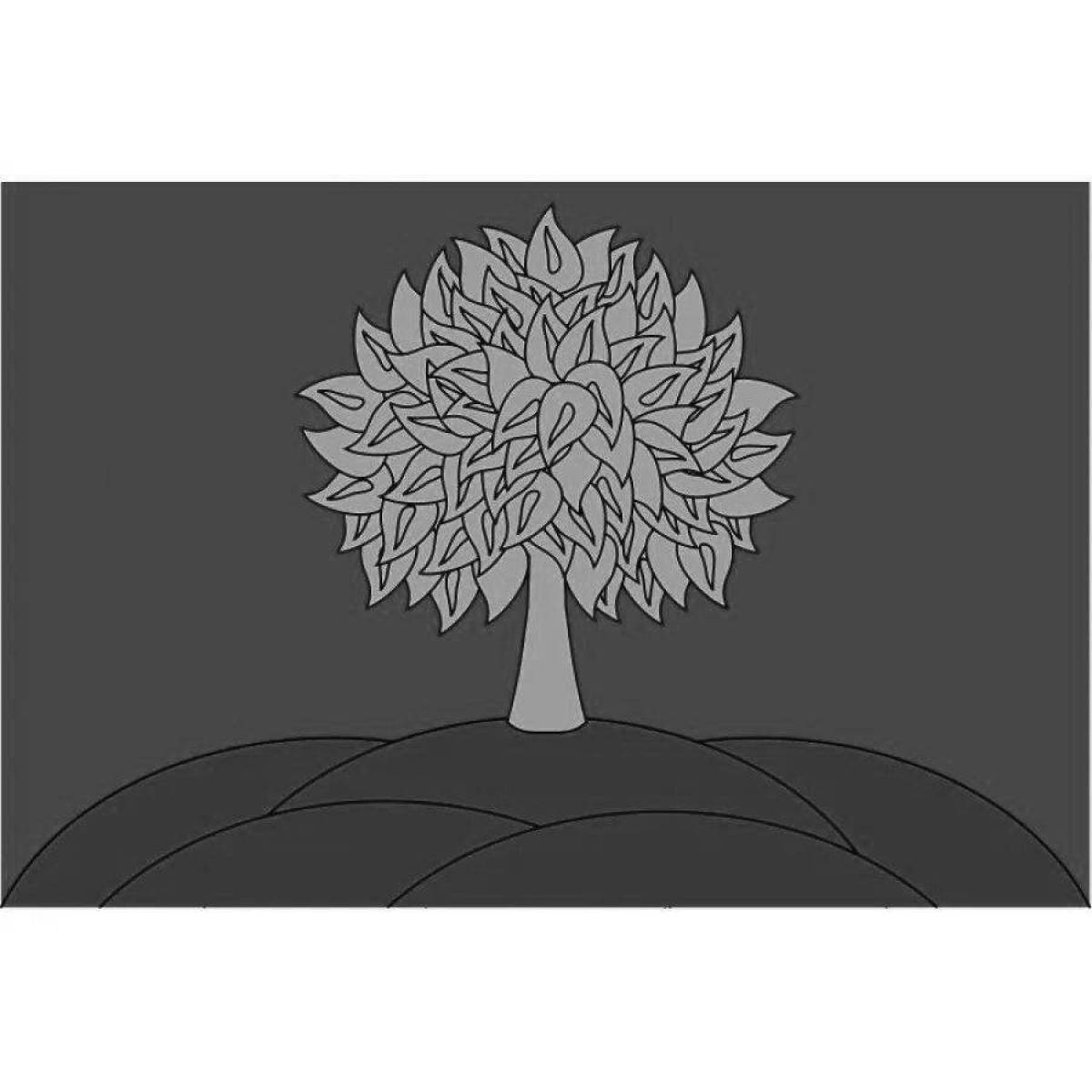 Exquisite coloring coat of arms of Lipetsk