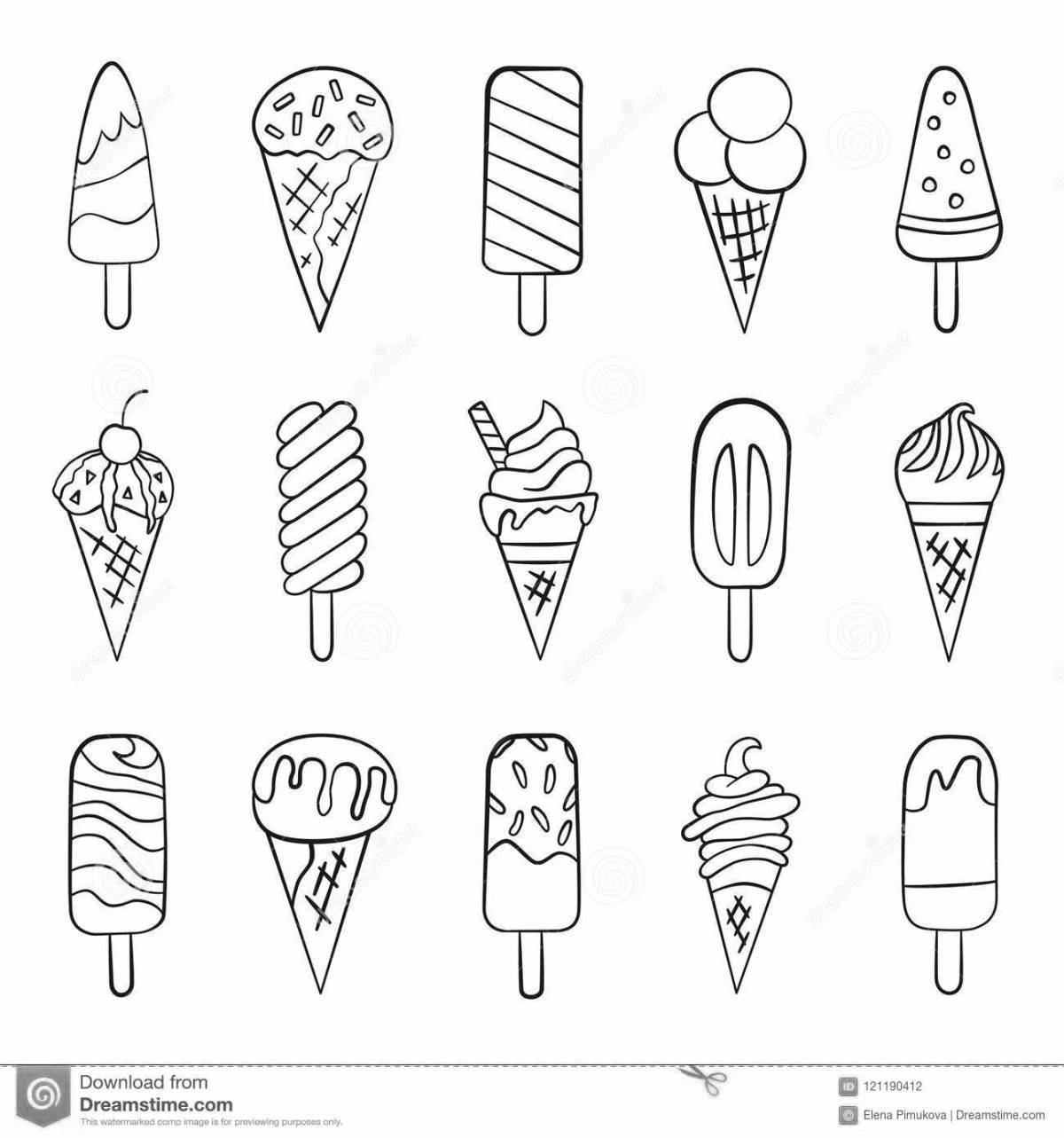 Раскраска fun popsicle ice cream