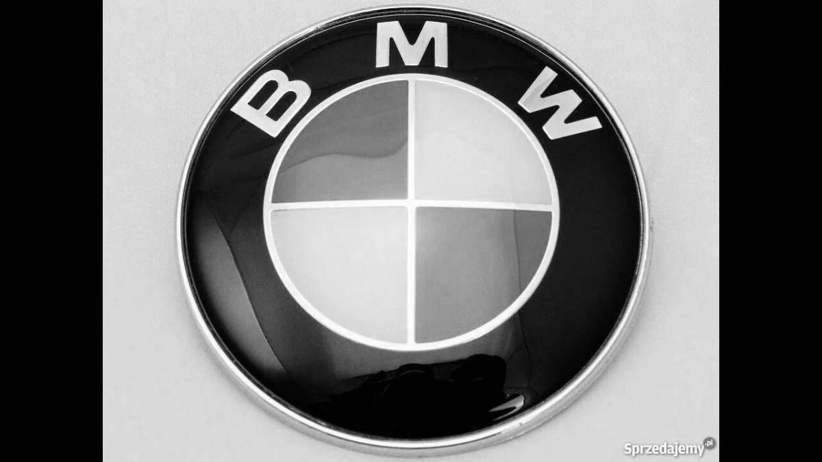 Раскраска с роскошным логотипом bmw