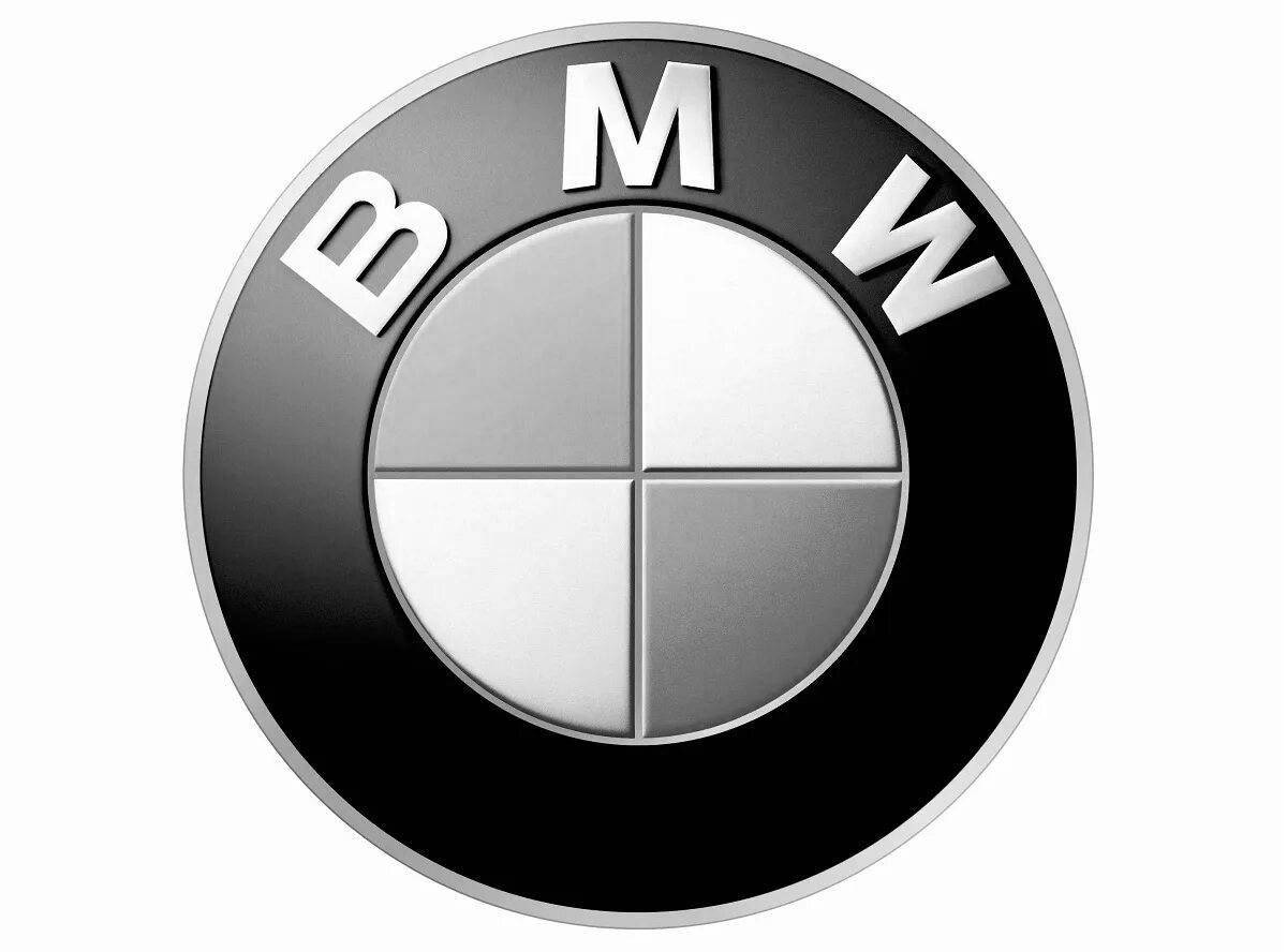Раскраска с эффектным логотипом bmw