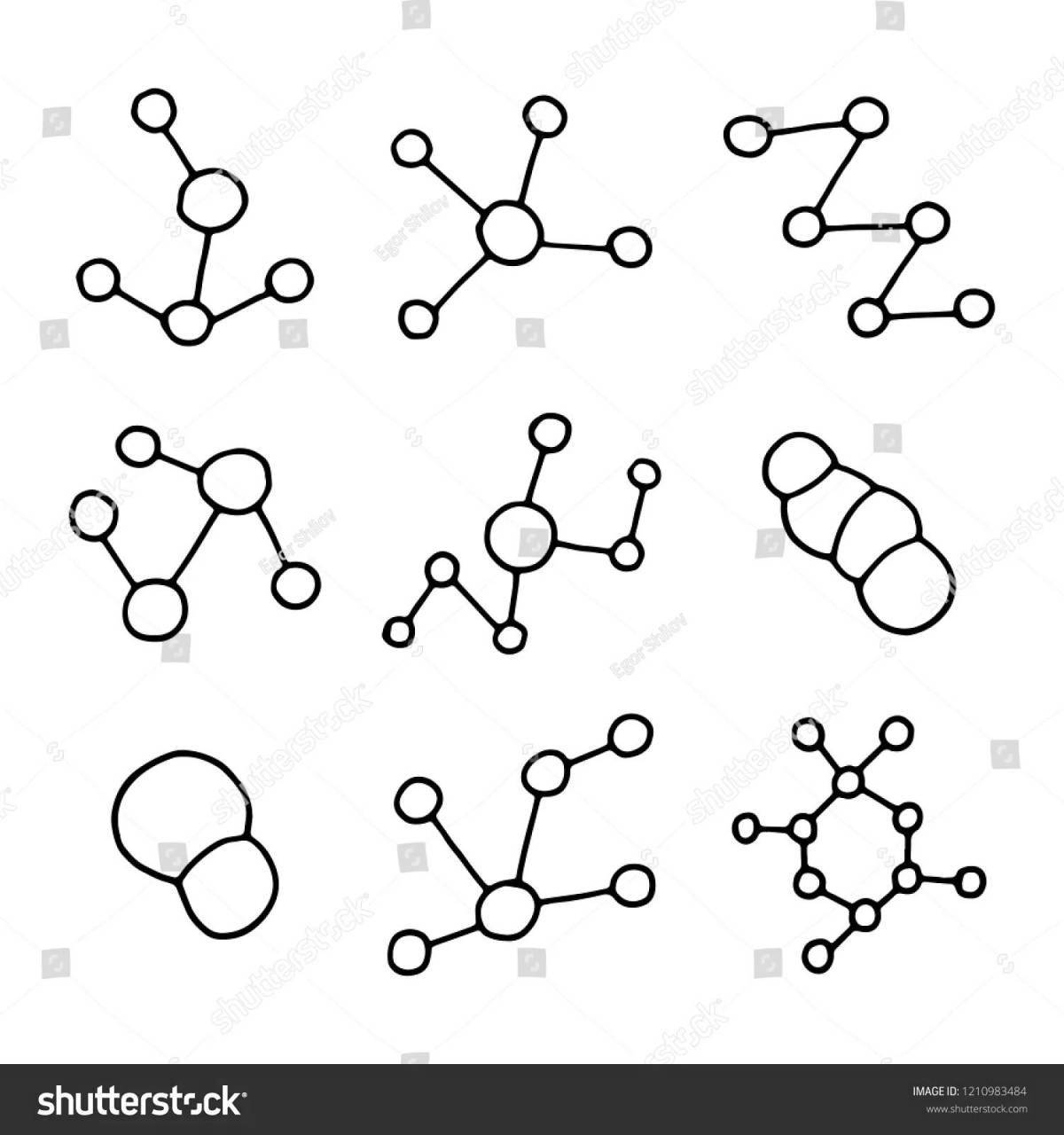 A fascinating coloring of the water molecule