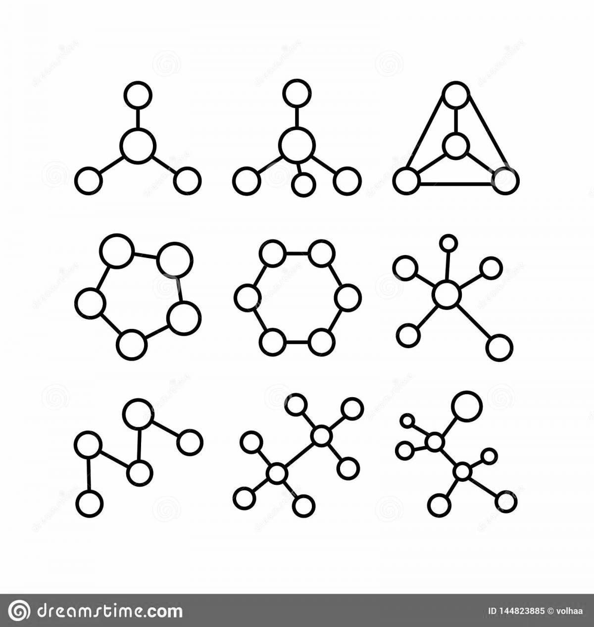 Раскраска «инновационная молекула воды»