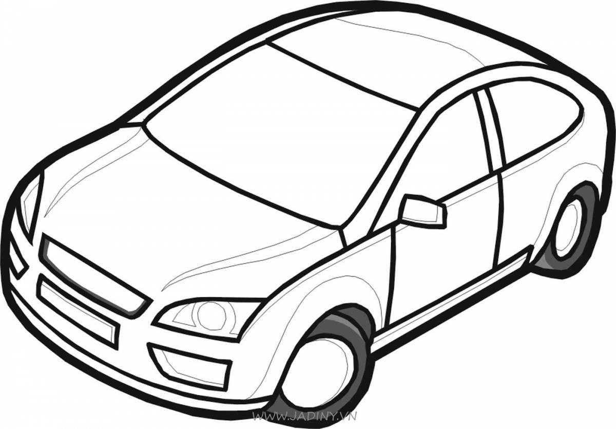 Amazing parking coloring page