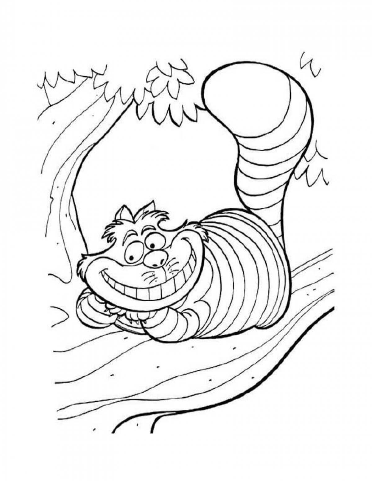 Photo Adorable alice fox coloring page