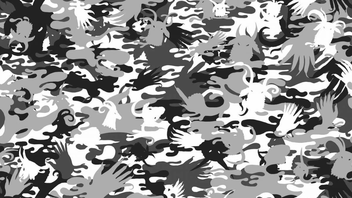 Bright military coloring page background