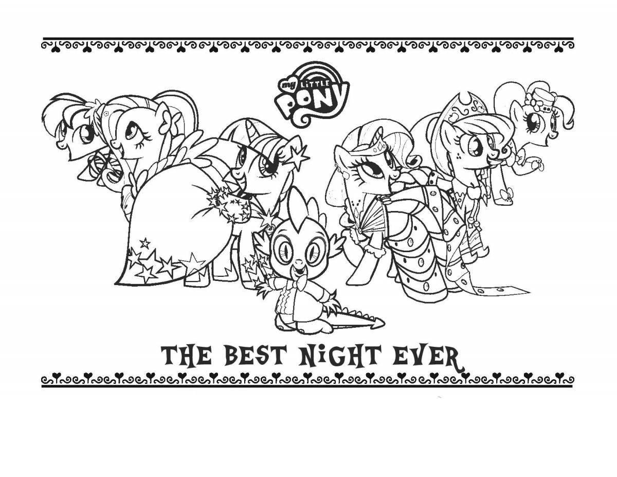Fun pony friendship coloring book