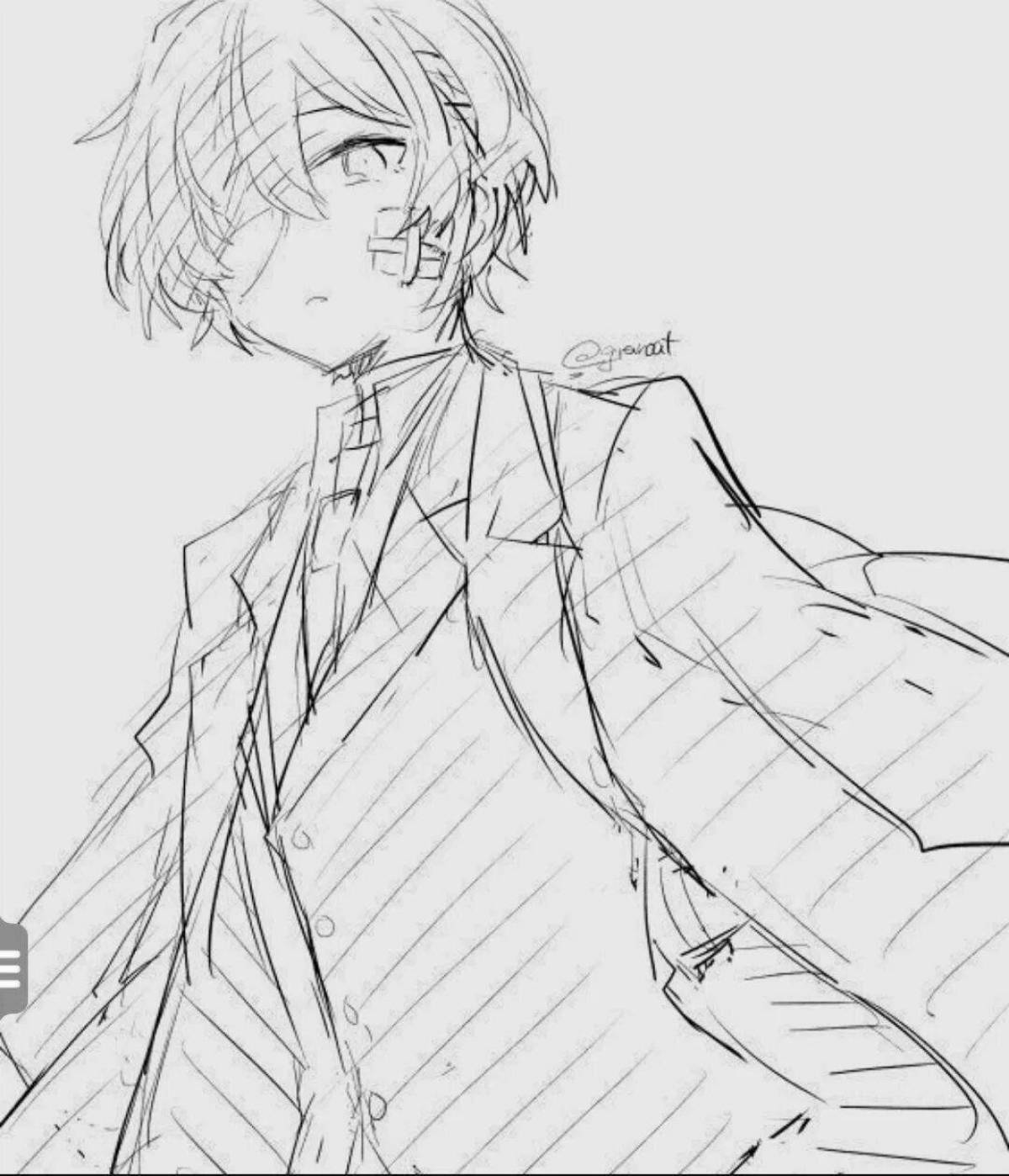 Photo Magic dazai anime coloring book