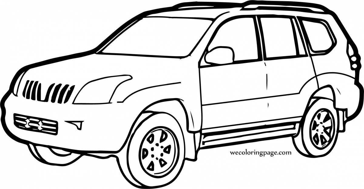 Toyota jeep bright coloring