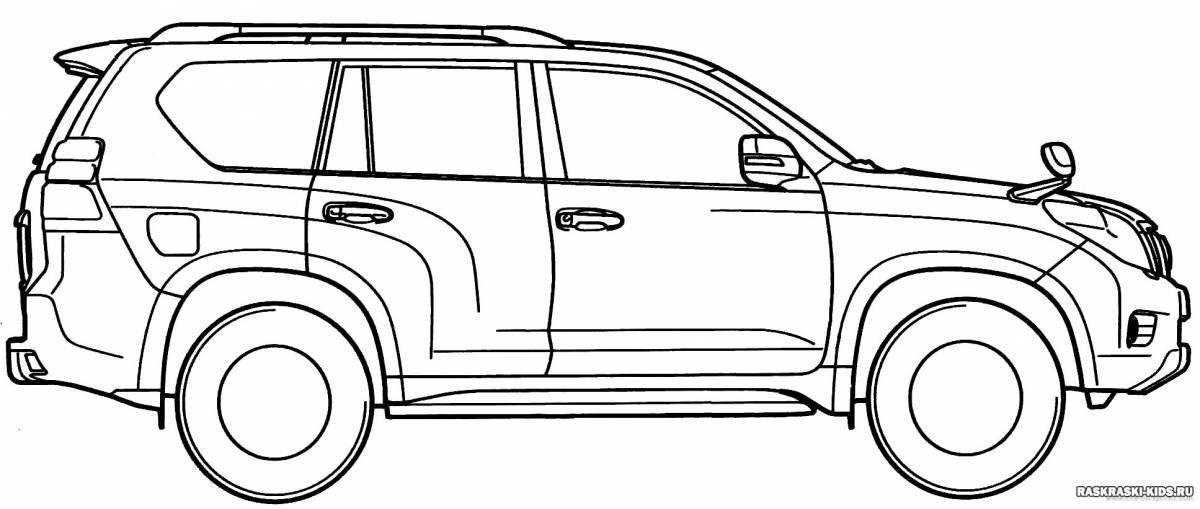 Fabulous toyota jeep coloring book