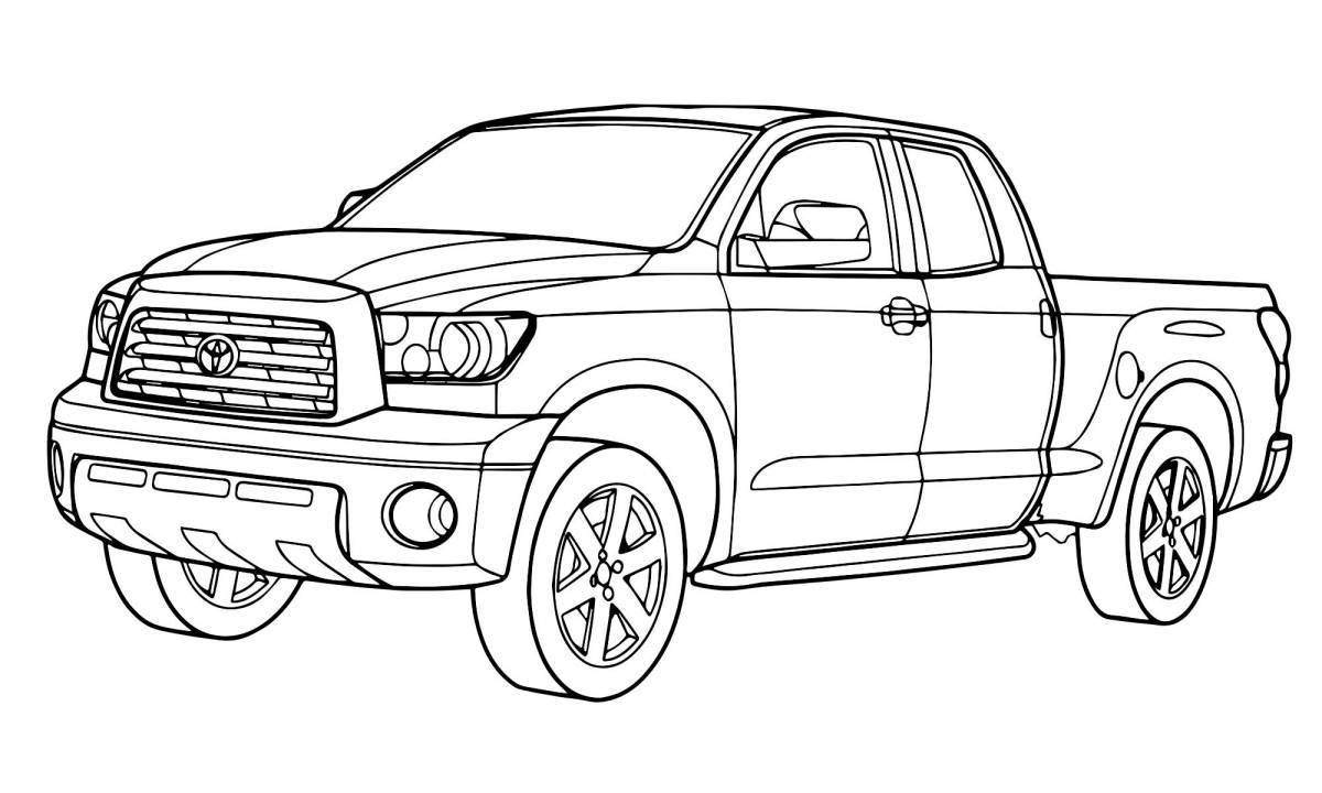 Toyota jeep bold coloring