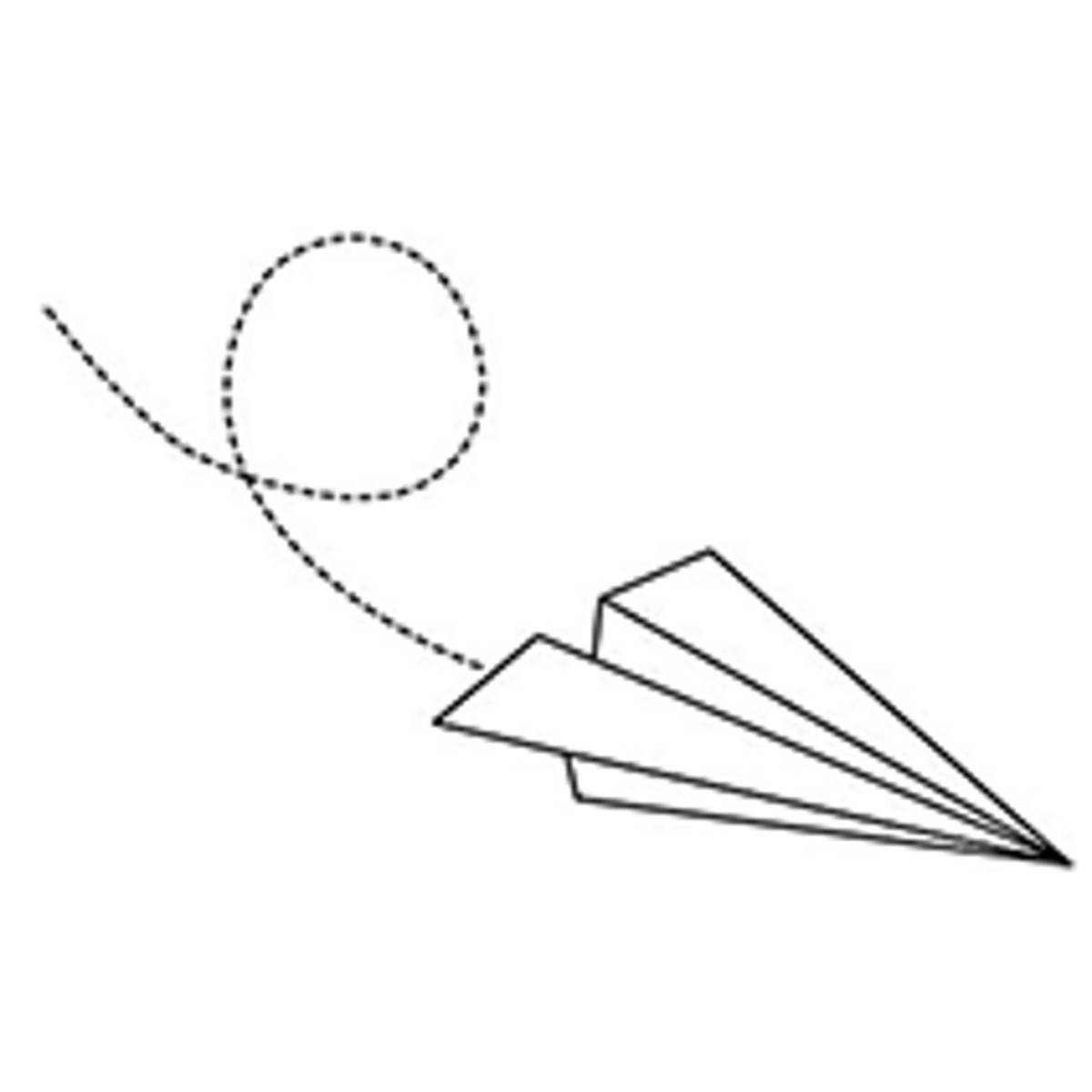 Coloring paper airplane colorful-dreams