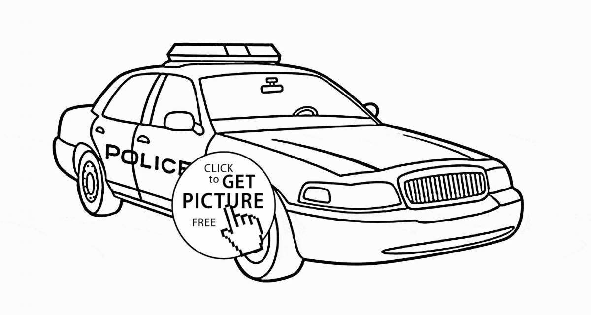 Charming lada police coloring book