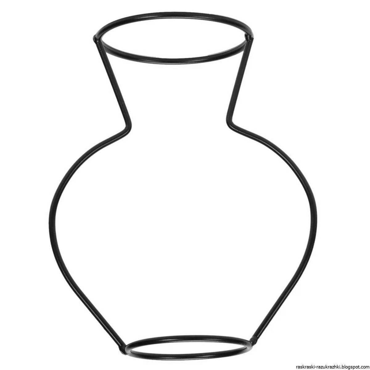 Coloring vase