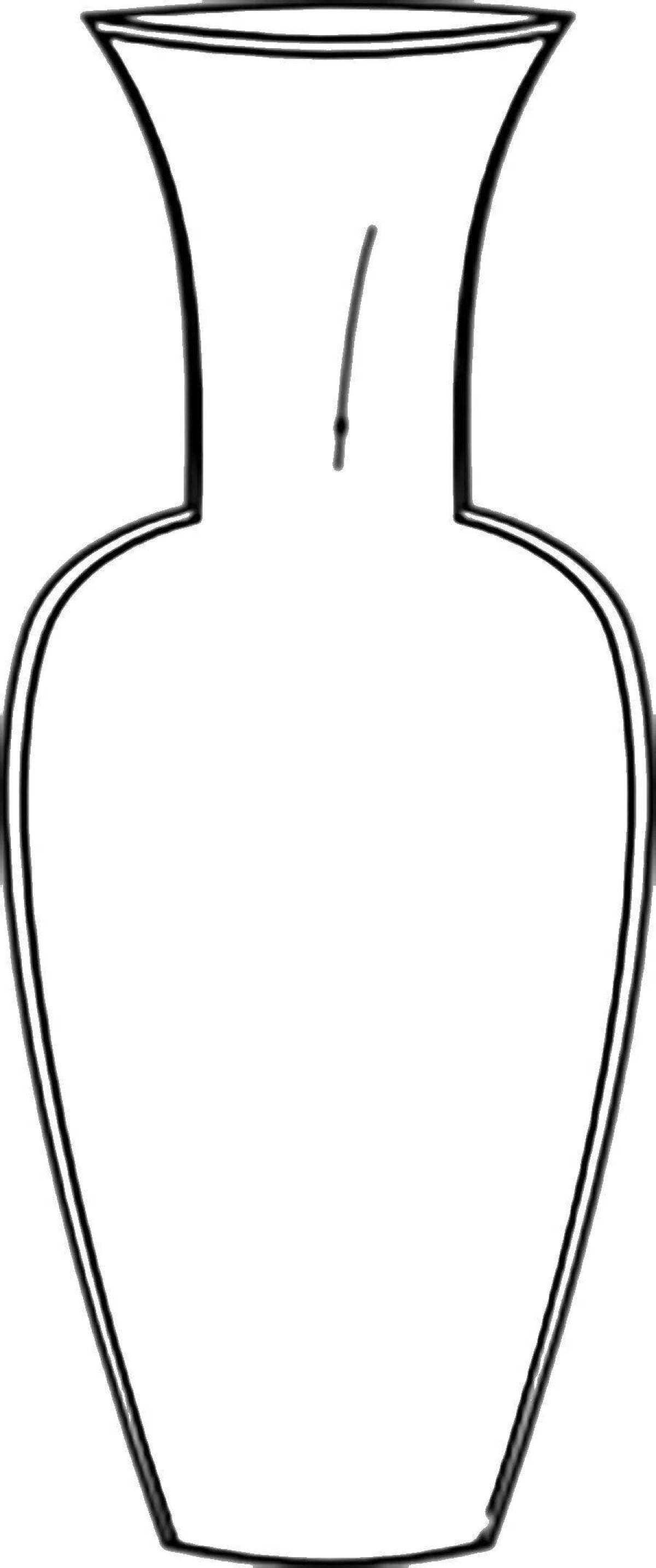 Fabulous vase coloring book