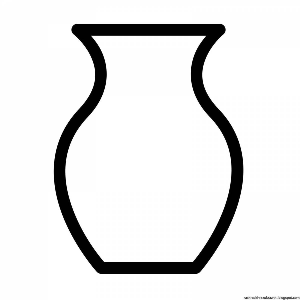 Coloring page spectacular vase