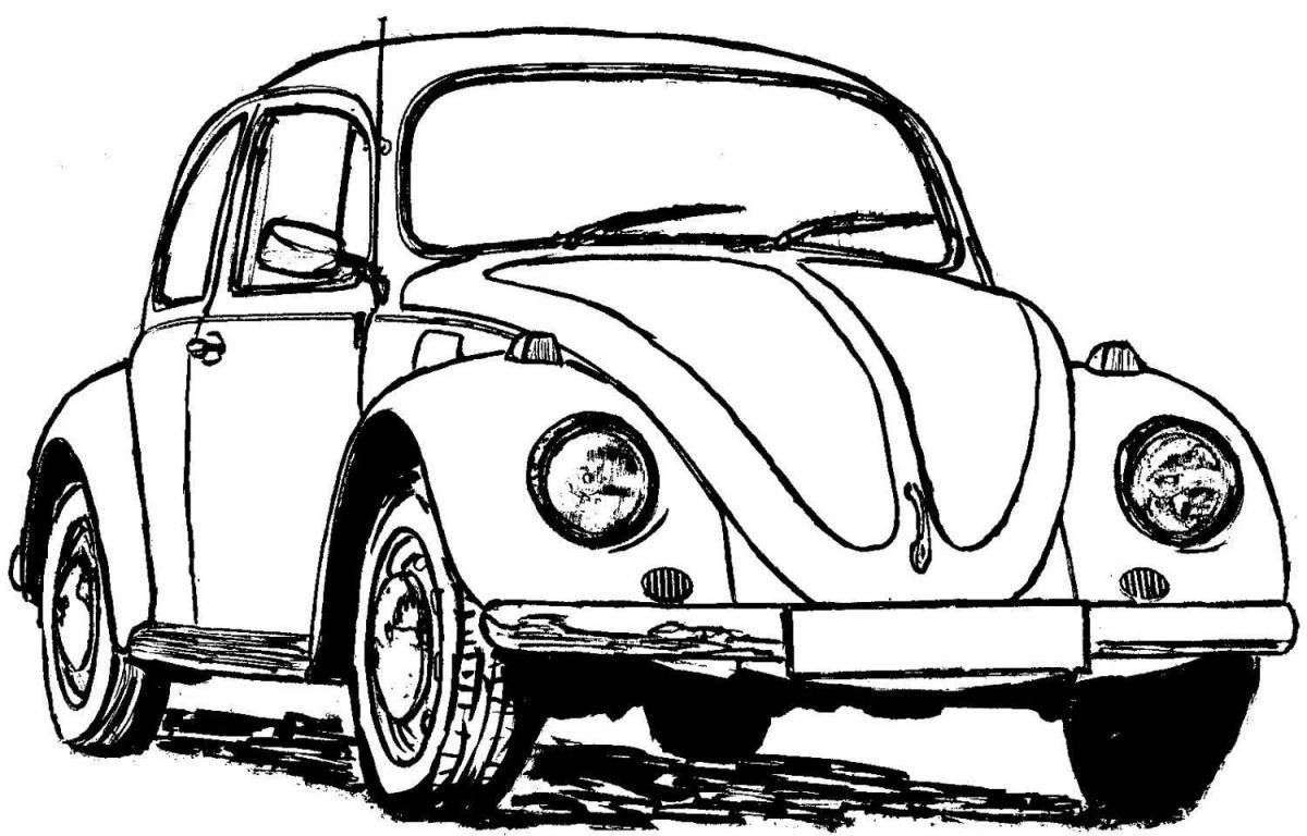 Glorious victory car coloring page