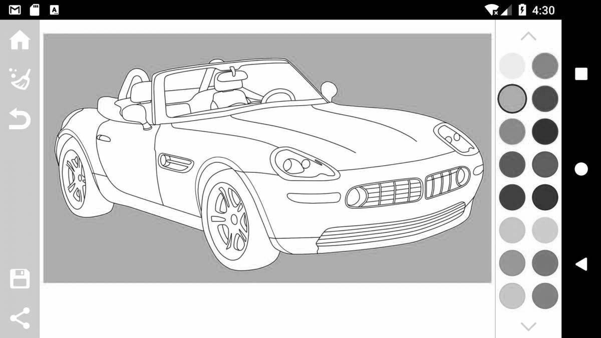 Playful coloring page for android games