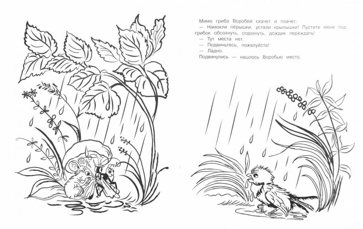 Fascinating coloring book from Suteev's fairy tales
