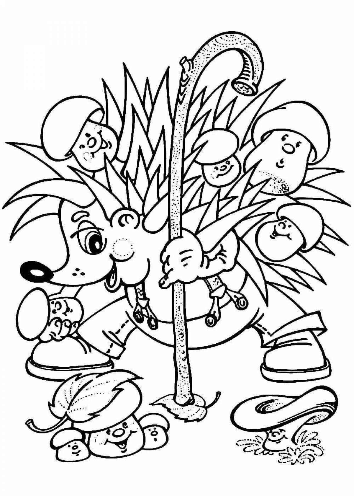 Изысканная раскраска из сказок сутеева