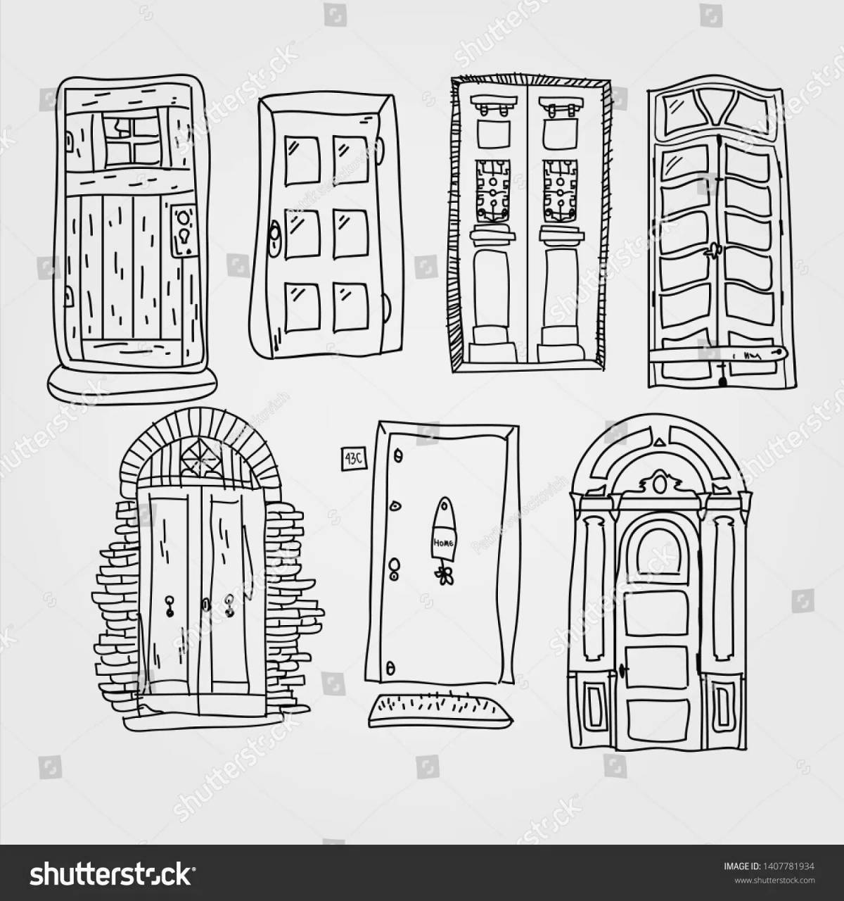 Great Door Finder coloring page