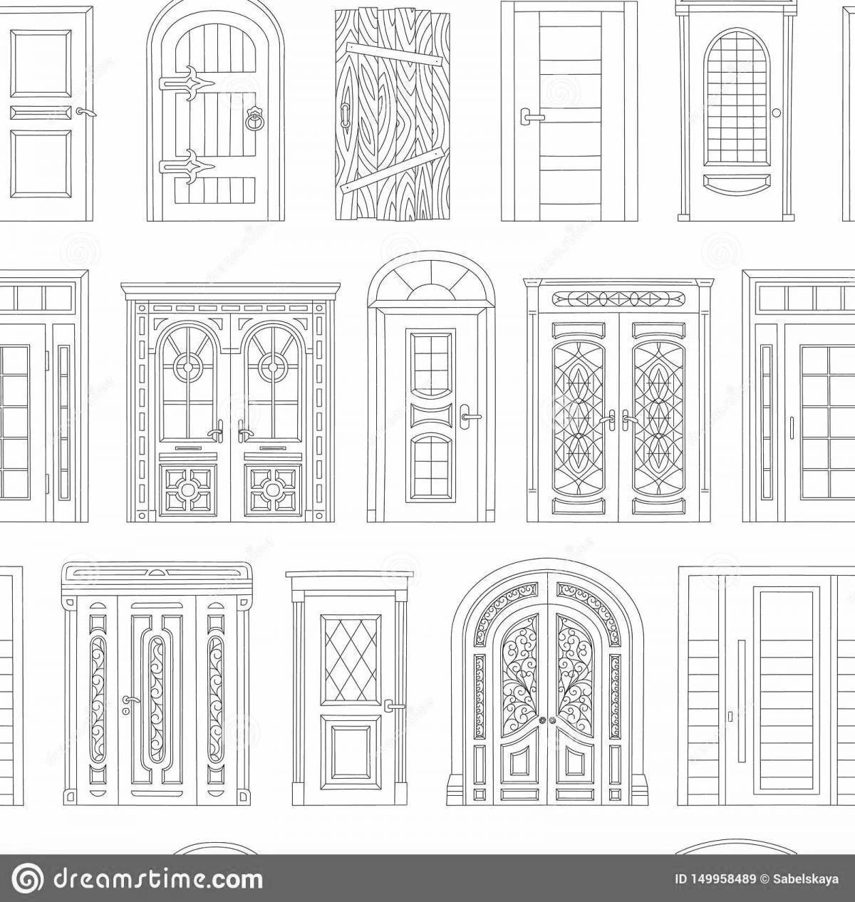 Seek out doors amazing coloring pages