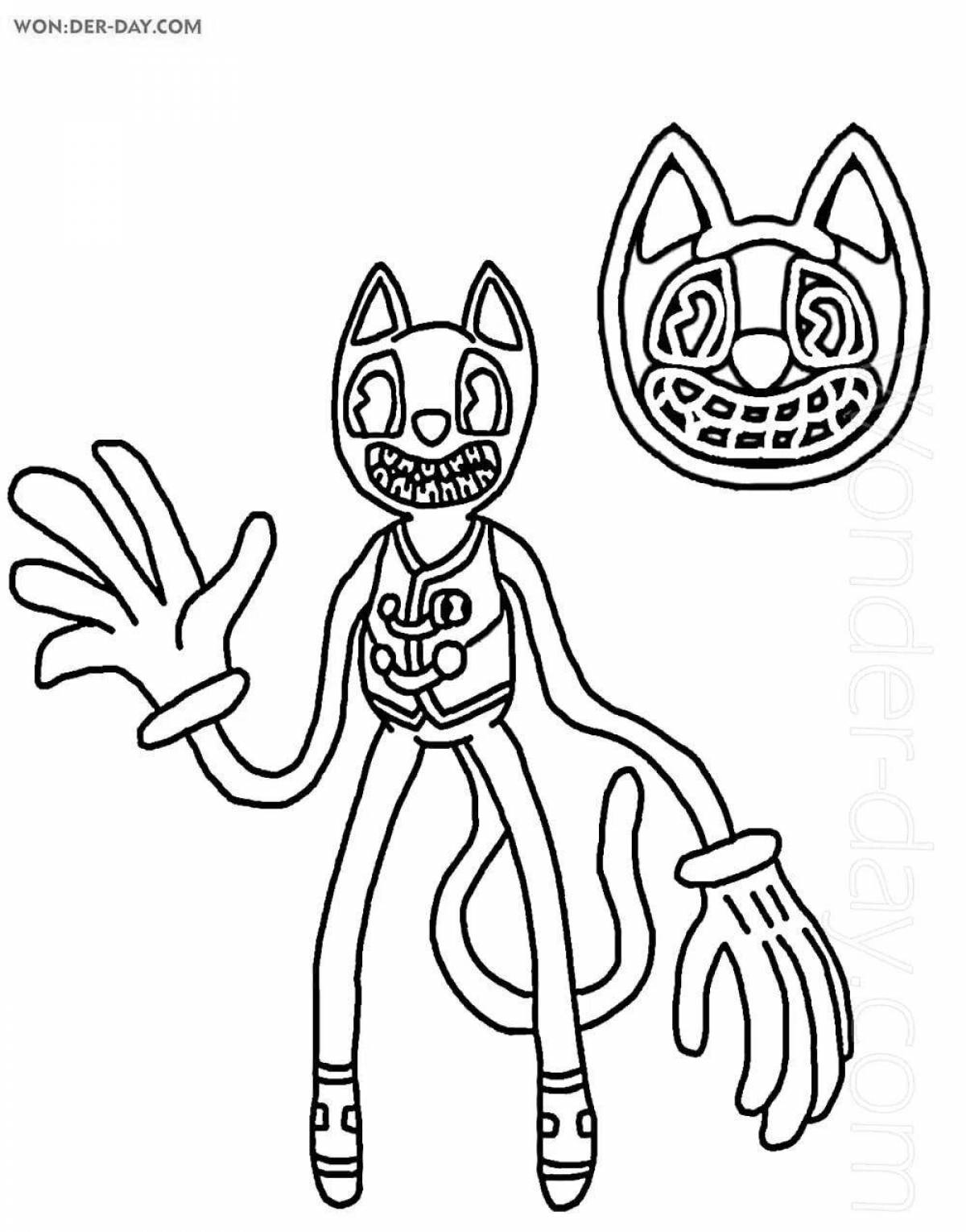 Coloring page spectacular cat kantur