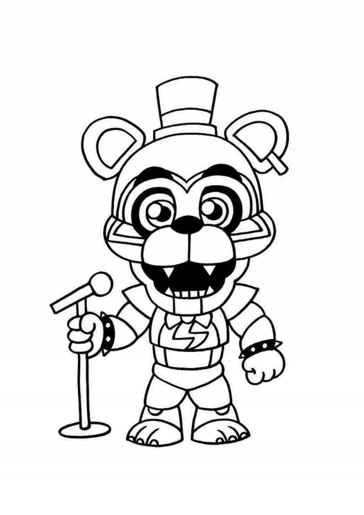 Coloring sweet animatronics fnaf 9