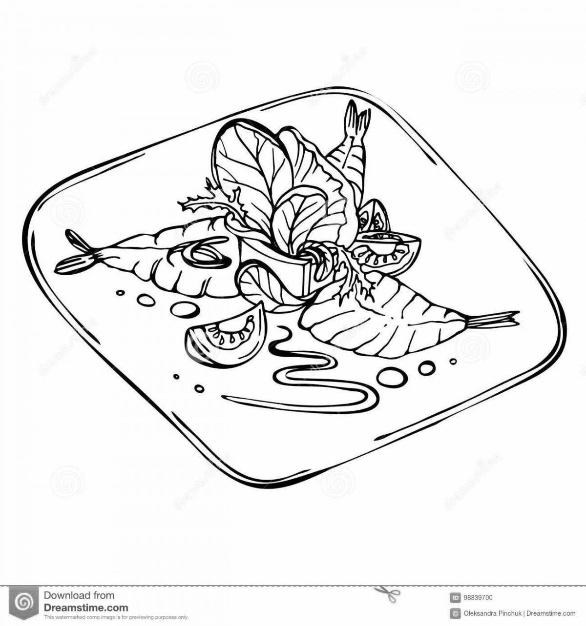 Соблазнительный салат с креветками