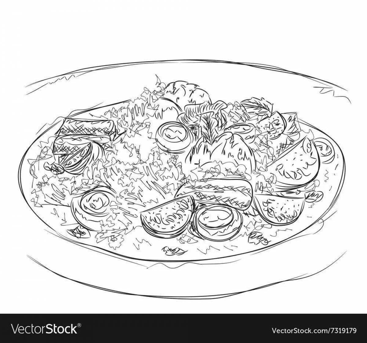 Салат с креветками #9