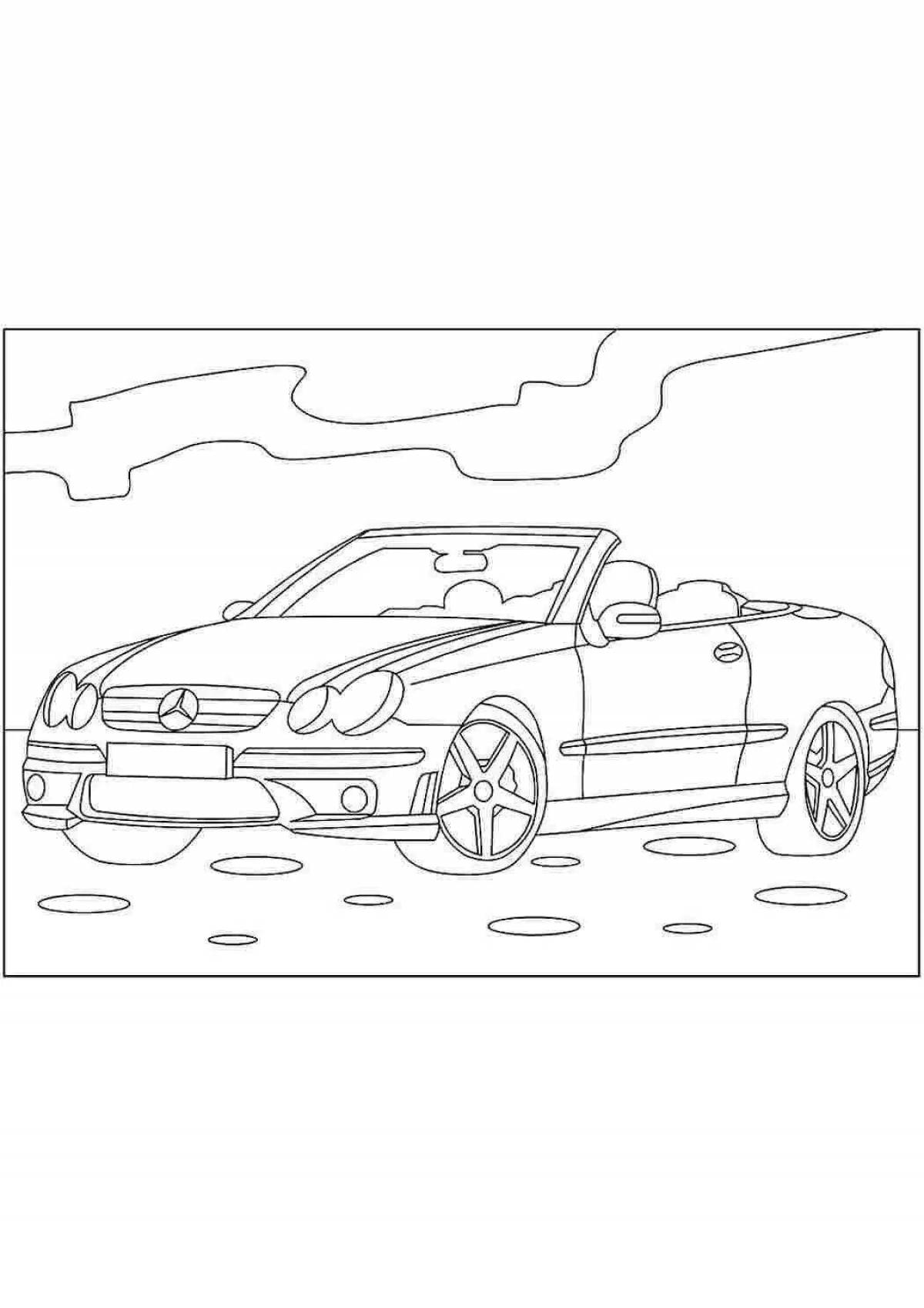 Great coloring mercedes for boys
