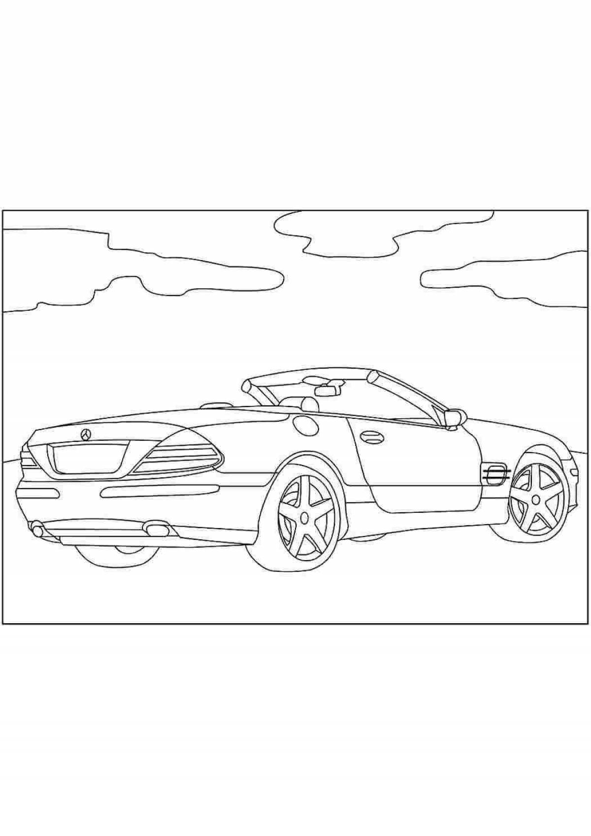 Merry Mercedes coloring book for boys