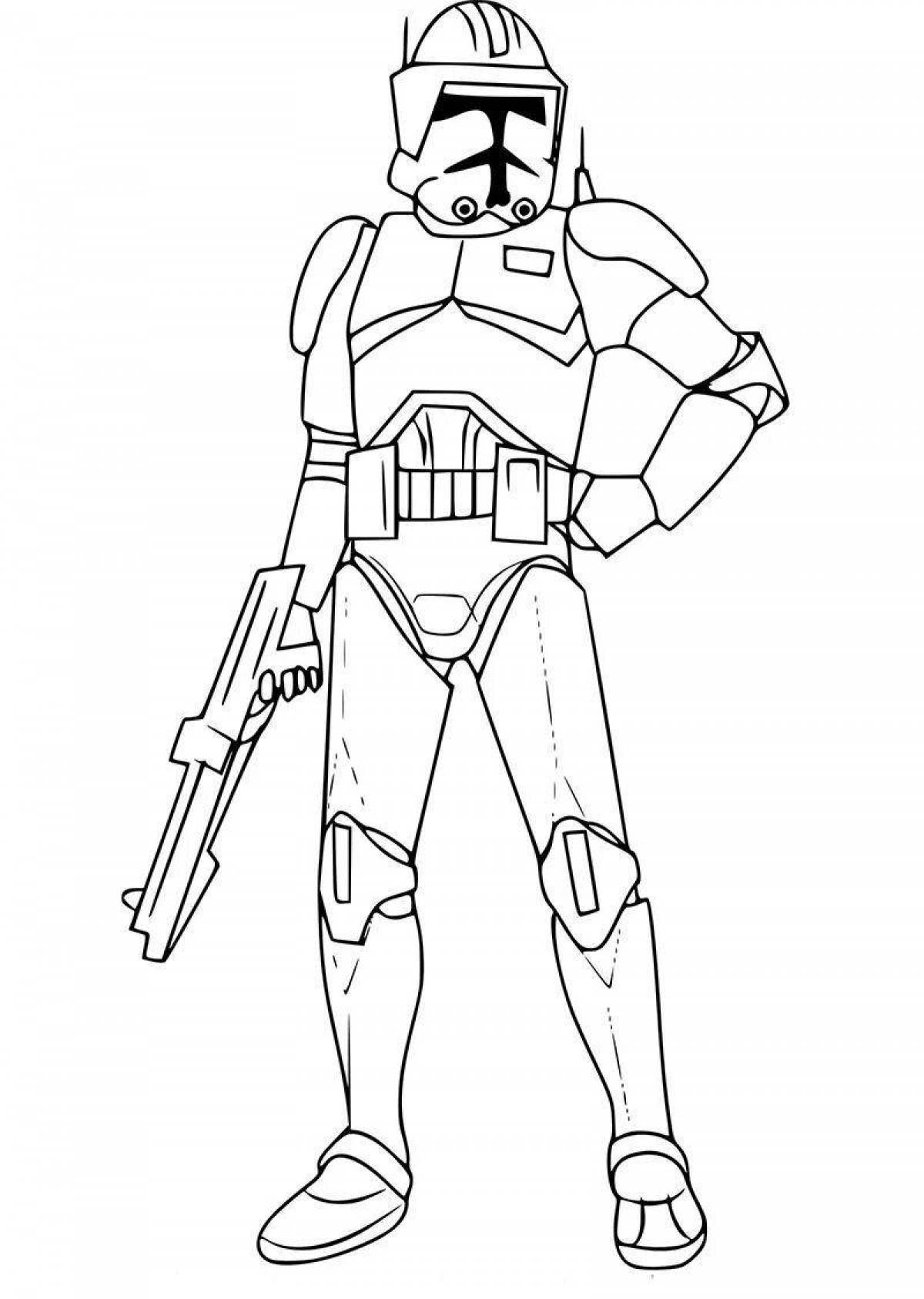 Star Wars: The Clones Majestic Coloring Page