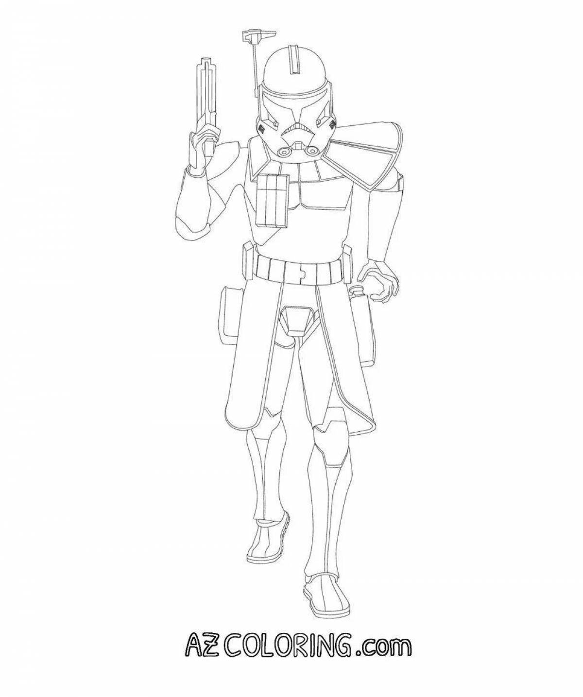 Awesome Star Wars Clone Coloring Pages