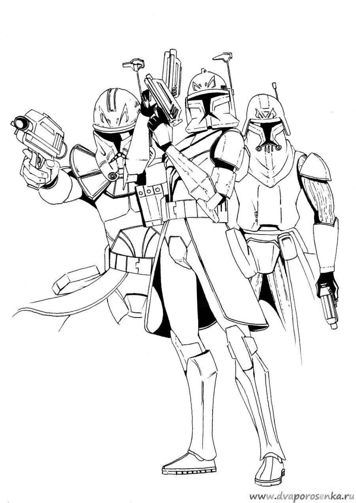 Coloring Star Wars clones