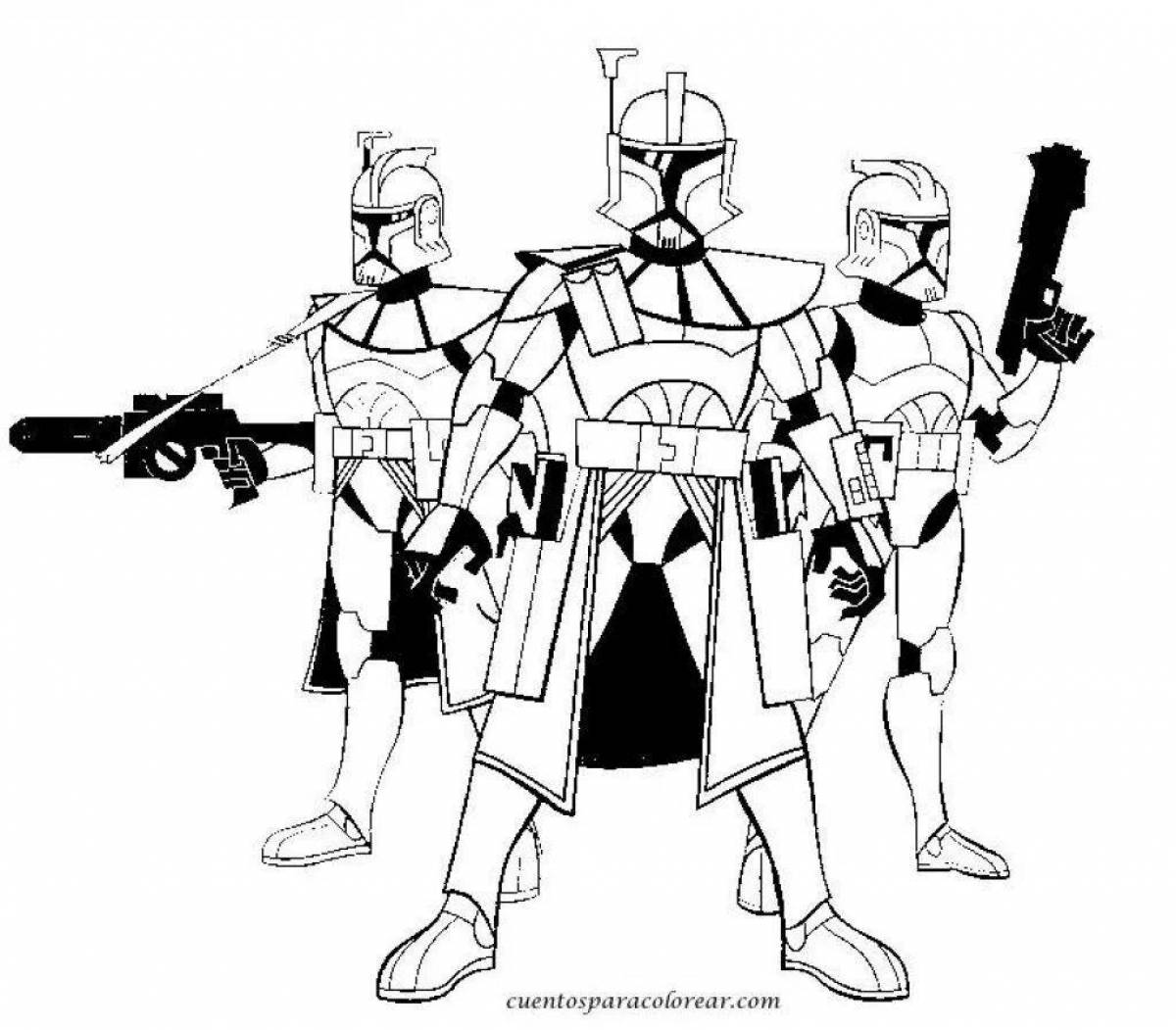 Раскраска Звездные войны: Войны клонов