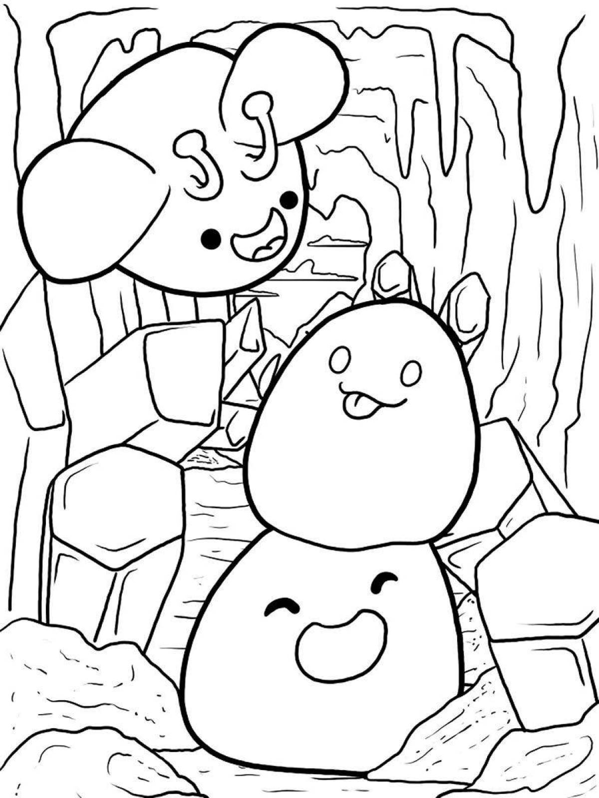 Glowing slime rancher 2 coloring page