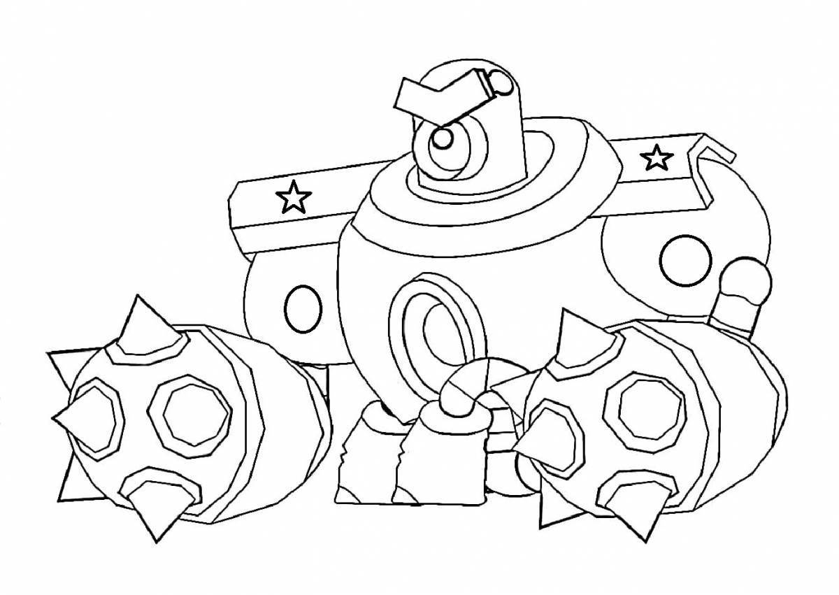 Incredible dustbin coloring page