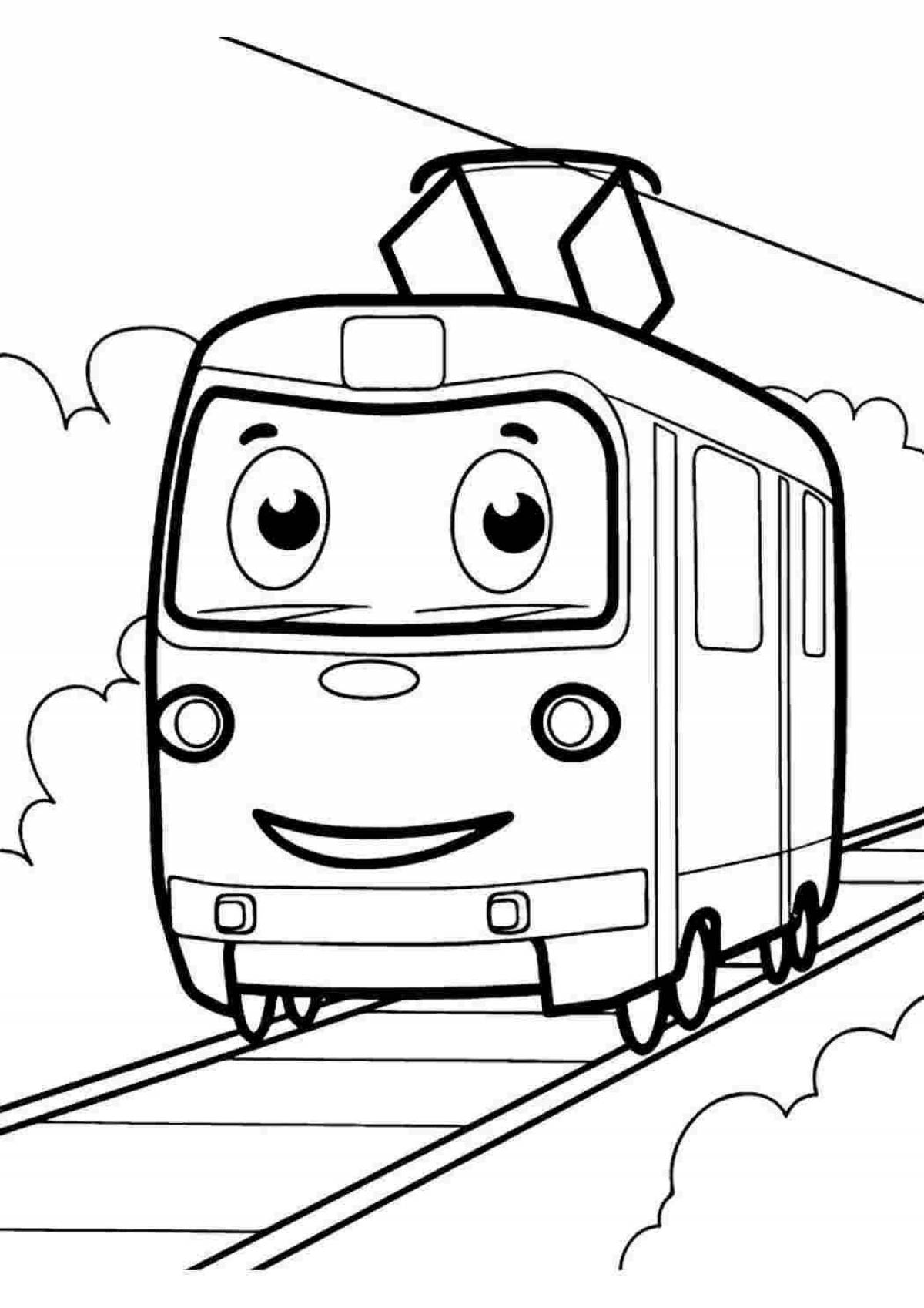 Coloring page great transport for boys