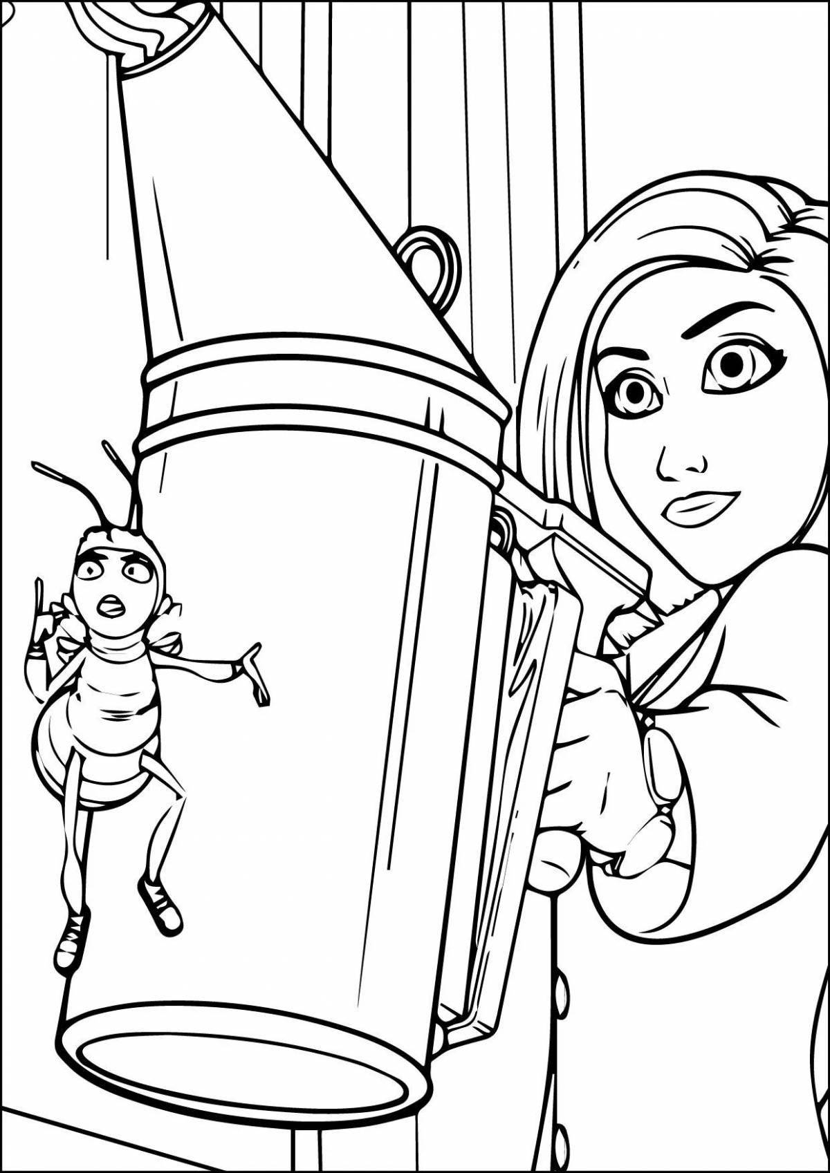 Photo Glitter coloring mystery of honey valley