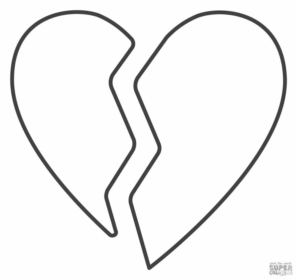 Amazing coloring pages with hearts