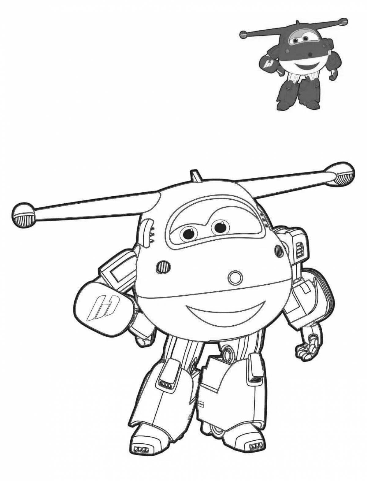 Crystal super wings coloring page