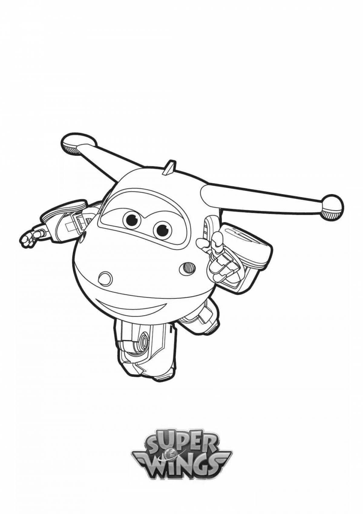 Crystal Super Wings Coloring Page