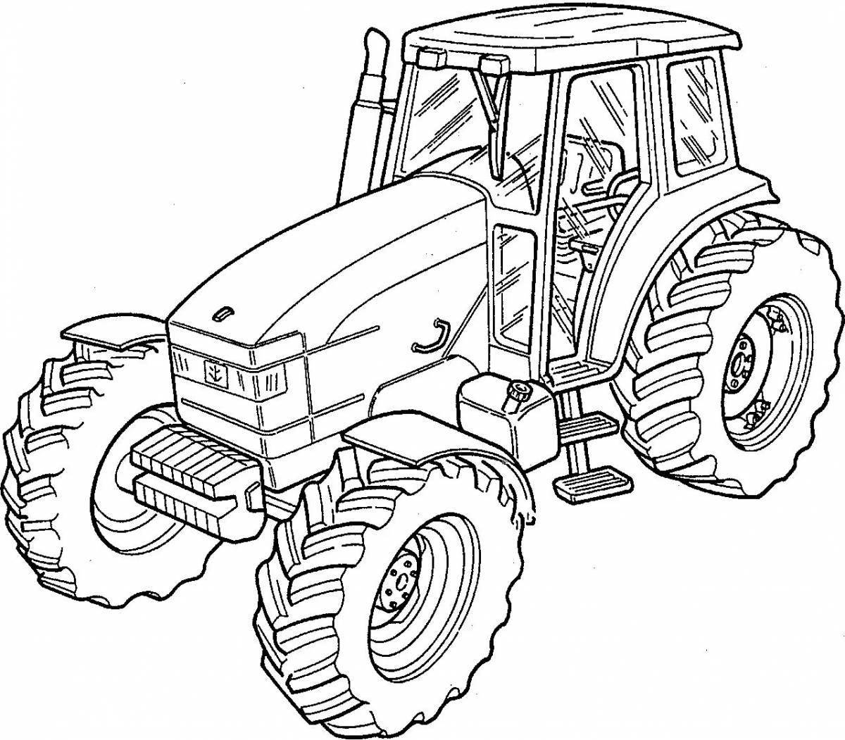 Привлекательный трактор t 40 раскраска