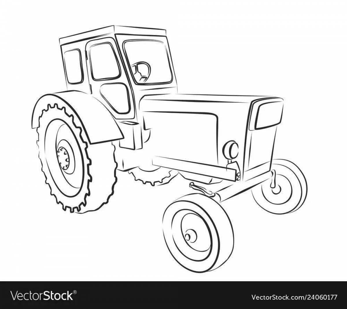 Coloring book incredible tractor t 40