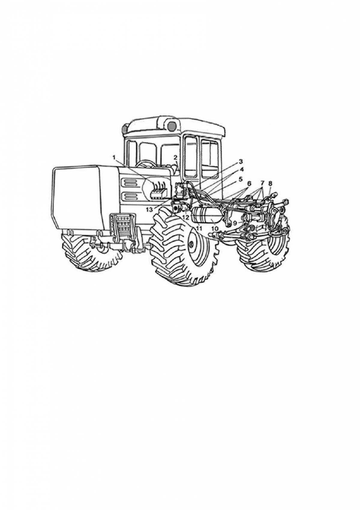 Fun tractor t 150 coloring book