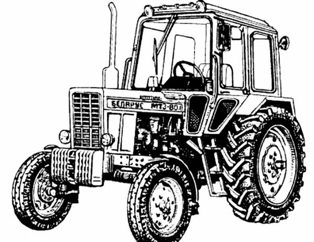Чудесный трактор t 150 раскраска