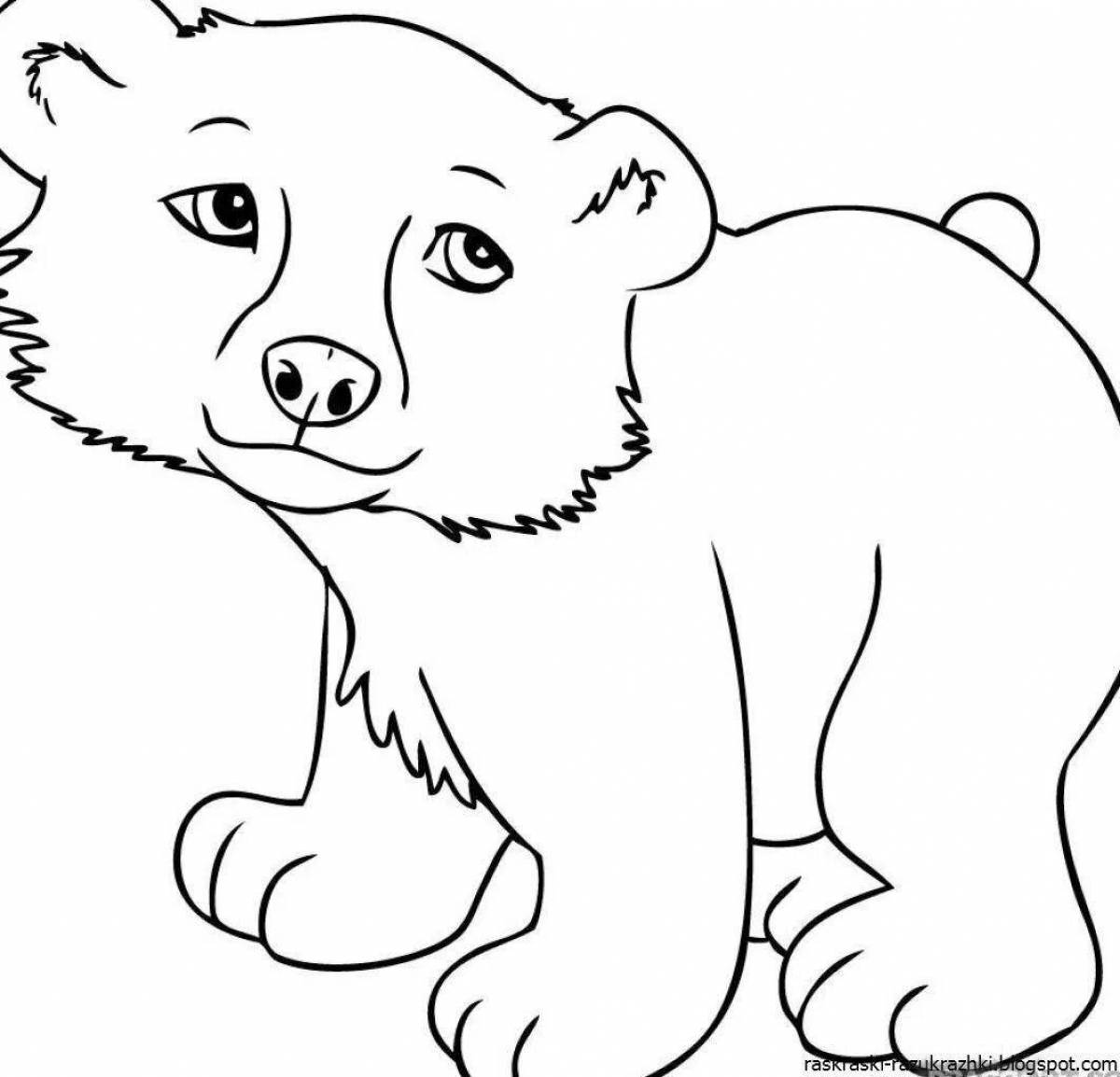 Распечатать раскраску зверей. Раскраска. Медвежонок. Раскраски животных для детей. Раскраска малышам животные. Медведь раскраска.