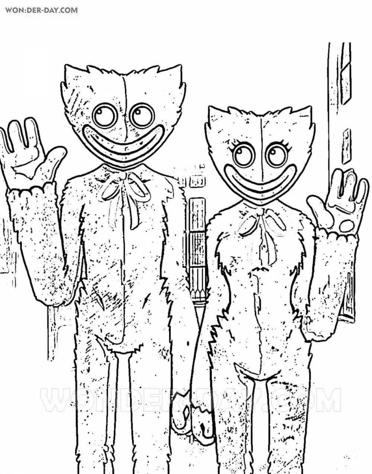 Coloring Pages Boxy boo from poppy playtime (29 pcs) - download or ...